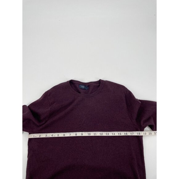 J.Crew Factory Mens Small Merino Wool Cotton Blend Sweater Crewneck Knit Purple - Picture 7 of 8